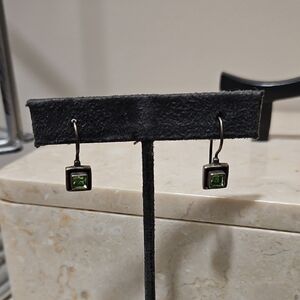 Sterling And Peridot Earrings